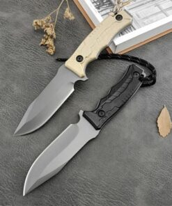 Couteau Rostfrei Militaire DulPortable Partners Blade en Acier 8Cr13Mov pour Camping et Survie